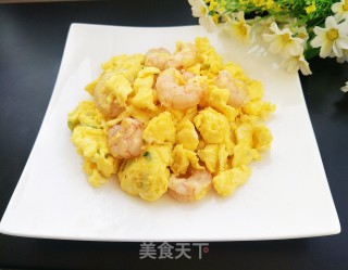 虾仁滑蛋的做法