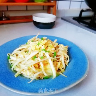 茭白炒蛋的做法