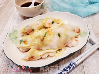 鲜虾鸡蛋肠粉的做法