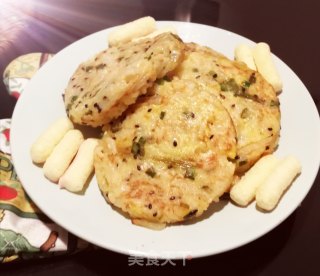 萝卜米饭饼????的做法