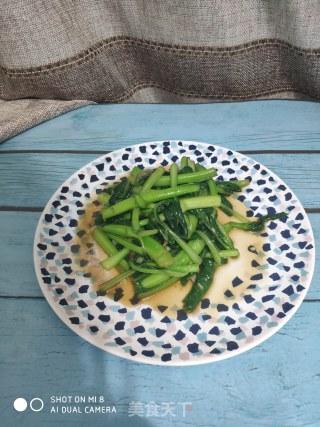 炒菜心的做法