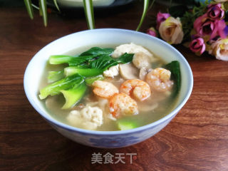虾仁蘑菇豆腐汤的做法
