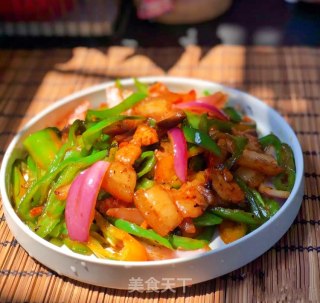 青椒炒回锅肉的做法