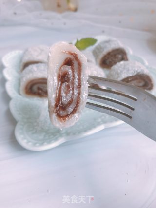 椰蓉豆沙糯米卷的做法