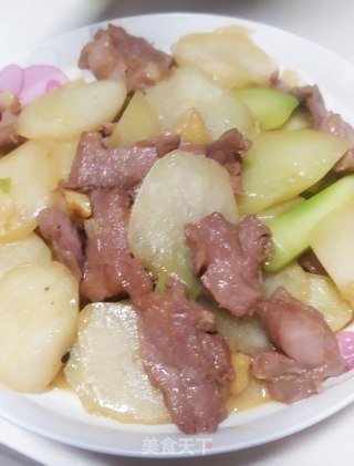 鸭肉炒芥兰头的做法