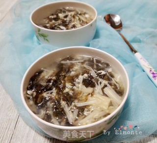 金针菇紫菜蛋花汤的做法