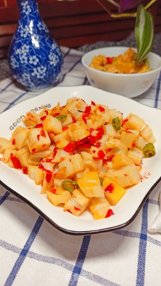 剁椒藕丁的做法
