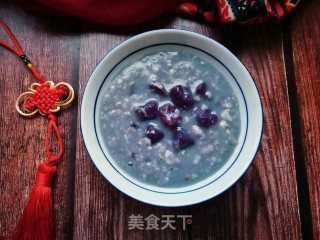 紫薯燕麦粥的做法