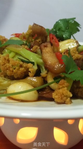 干锅花菜的做法