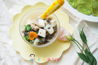 12个月以上豆腐肉丸汤的做法