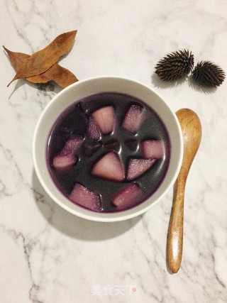 紫薯雪梨糖水的做法