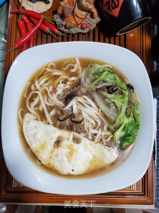 香菇肉酱汤面的做法