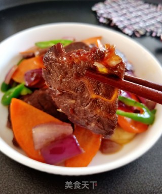 家常炒卤牛肉的做法