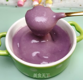 【山药紫薯米糊】6、7、8月龄婴儿宝宝辅食