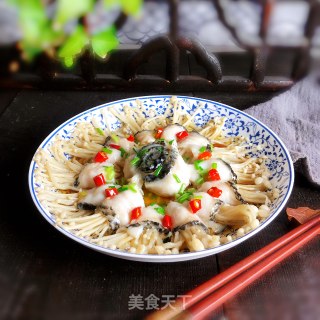 金针黑鱼卷的做法