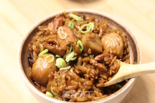 电饭煲板栗鸡腿焖饭，懒人福利，做法简单快手，自己能吃一锅的做法