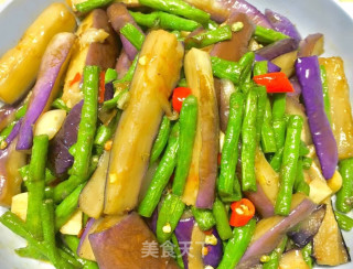 豆角炒茄子的做法