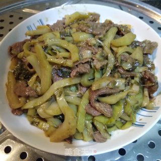 酸菜牛肉的做法