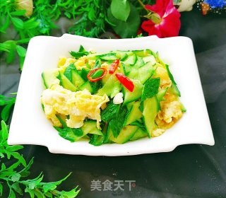 黄瓜炒鸡蛋的做法