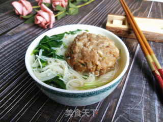 肉丸青菜面的做法