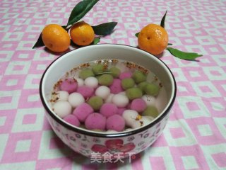 彩色桂花小汤圆的做法