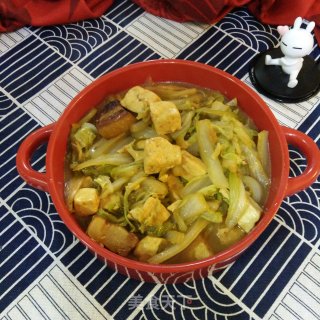 红烧肉炖白菜豆腐的做法