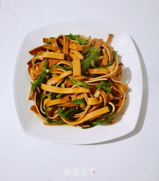 青椒炒豆干的做法