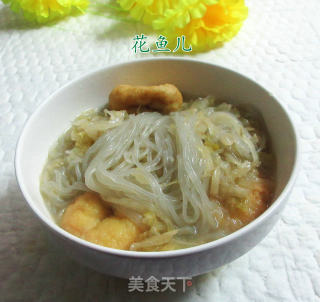 油豆腐酸菜煮粉条的做法
