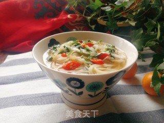 虾皮酸汤面的做法