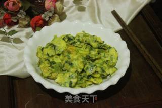 香菜炒鸡蛋的做法