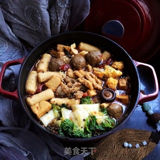 牛肉丸酥肉麻辣锅的做法