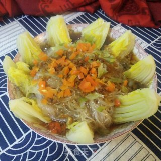 蒜蓉粉丝娃娃菜的做法