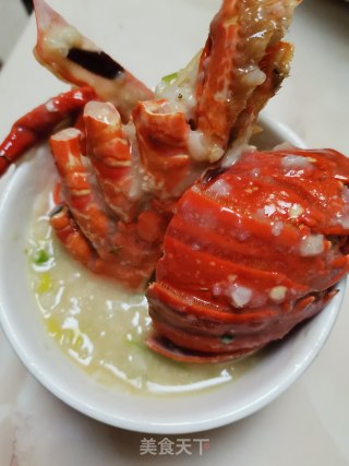 龙虾头粥的做法