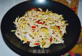 菊花炒鸡丝的做法