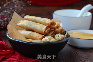 三丝春卷的做法