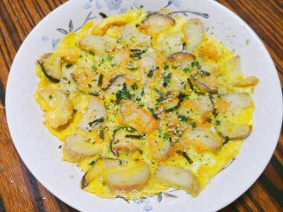 杏鲍菇煎蛋的做法