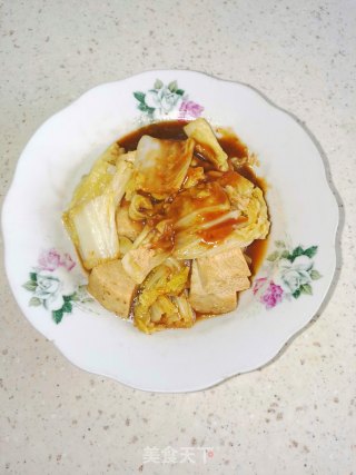 蚝油白菜冻豆腐的做法