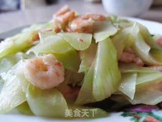 虾仁炒莴笋的做法