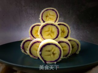 宝宝辅食 儿童食谱&香蕉紫薯卷