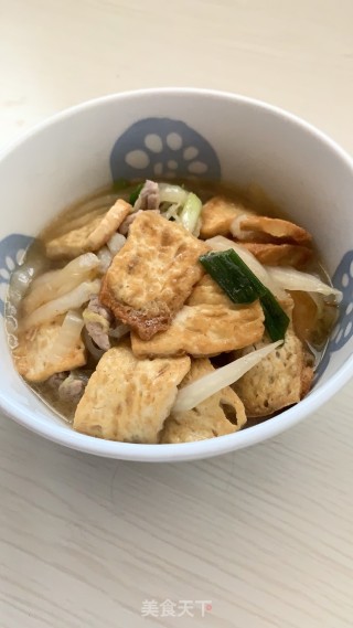 豆腐焖白菜肉的做法
