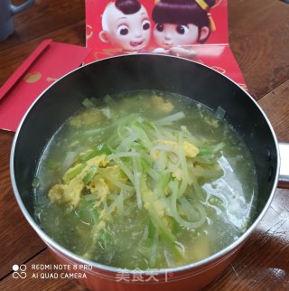 绿萝卜丝鸡蛋汤的做法