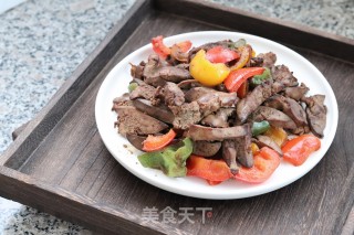 彩椒炒鸡肝的做法