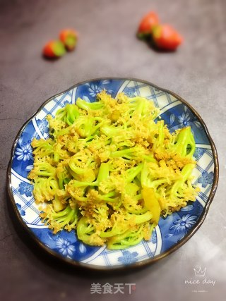 清炒有机菜花的做法