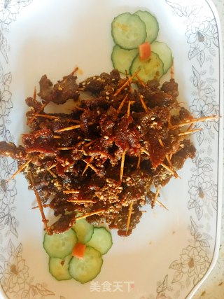 牙签羊肉的做法