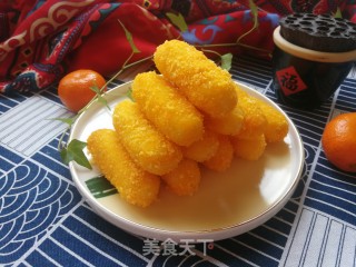 黄金山药条的做法