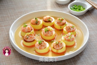 蒸虾仁玉子豆腐的做法