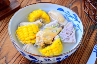 香芋玉米鸡汤的做法