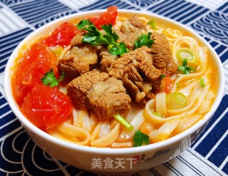 番茄牛腩面的做法