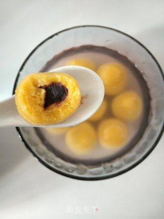 南瓜豆沙汤圆的做法