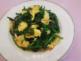 鸡蛋炒菠菜的做法